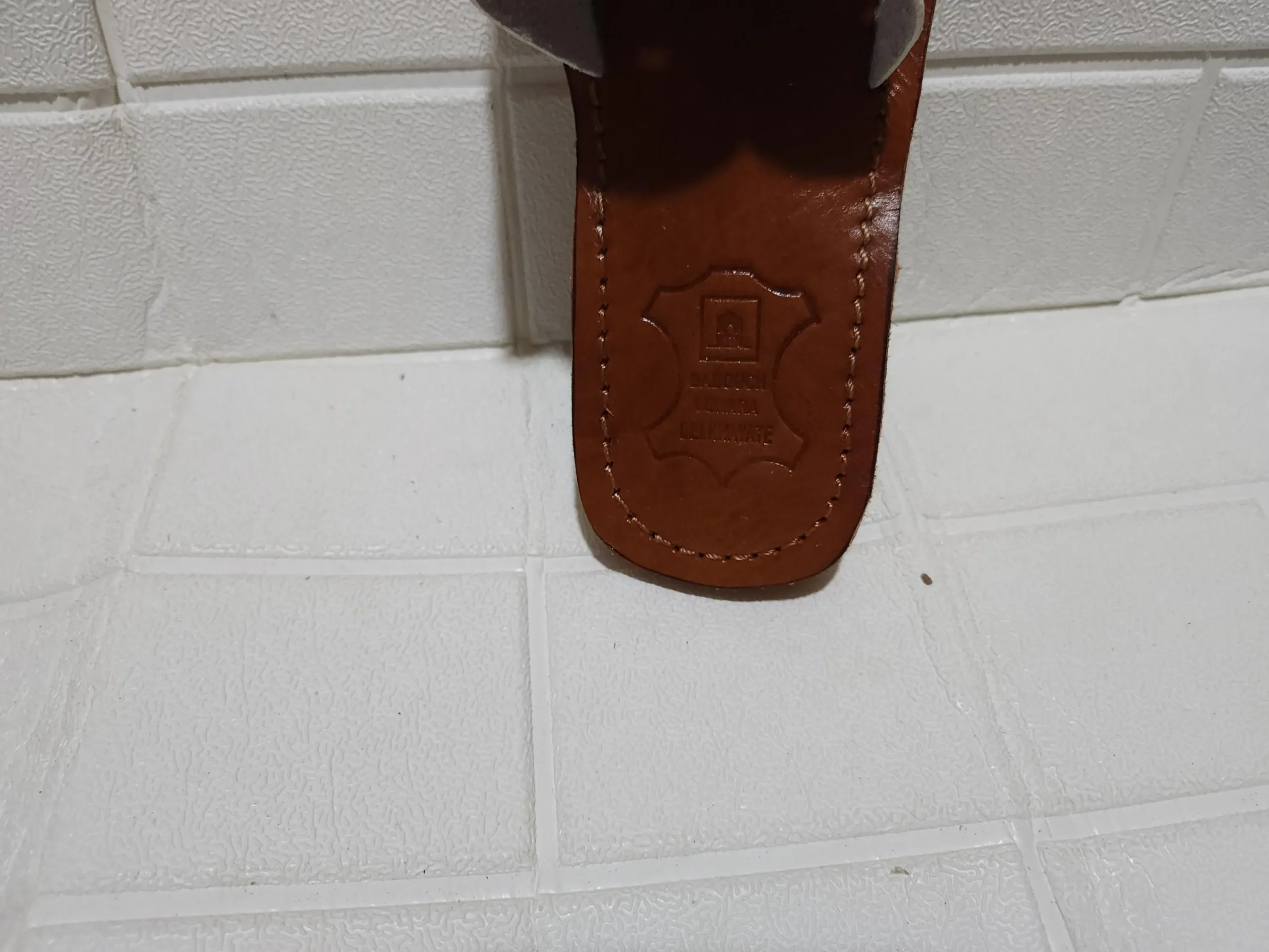 Women’s White Interlocking Strap Moroccan Slides