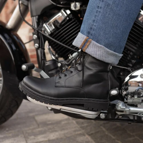 Vintage Black And Brown Leather Boots Men S